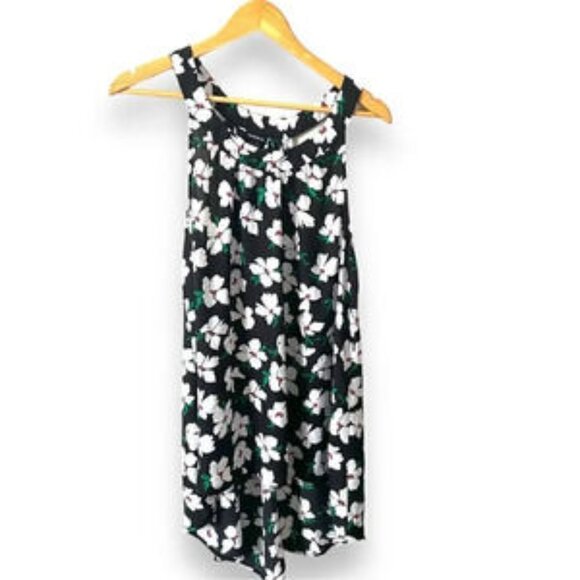 Torrid Floral  Chiffon Hi-Lo Tank Top 0/L - Picture 3 of 6